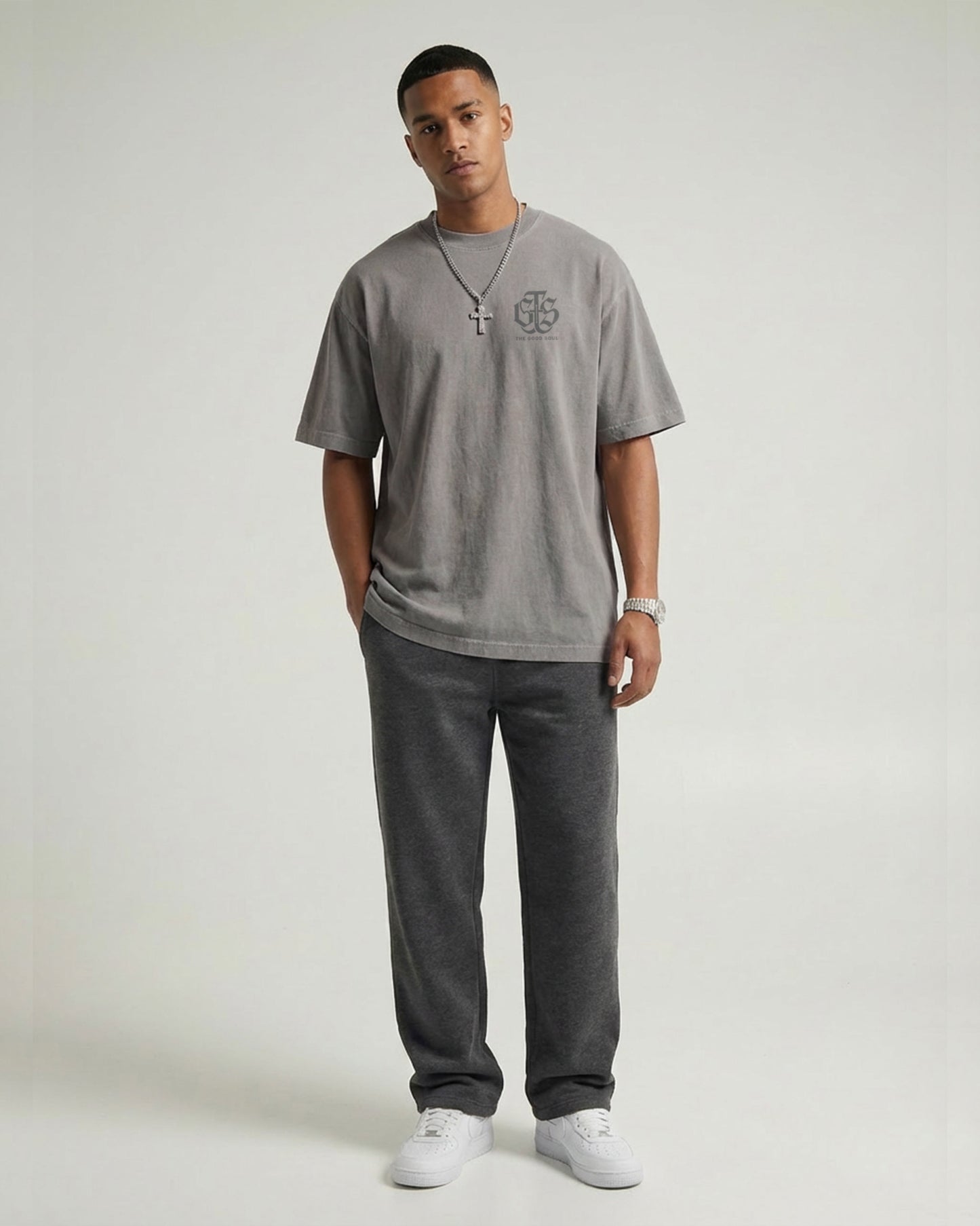 Isaiah 40:8 Foundation Tee - Cement