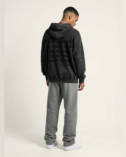 Isaiah 40:8 Foundation Heavyweight Hoodie - Mineral Onyx