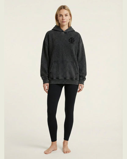 Isaiah 40:8 Foundation Heavyweight Hoodie - Mineral Onyx