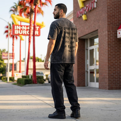 Isaiah 40:8 Box Tee - Mineral Onyx