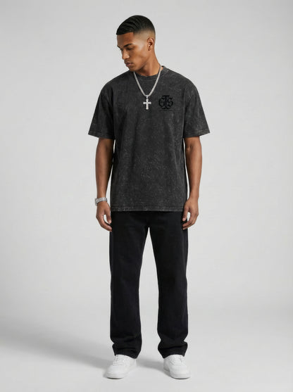 Isaiah 40:8 Box Tee - Mineral Onyx