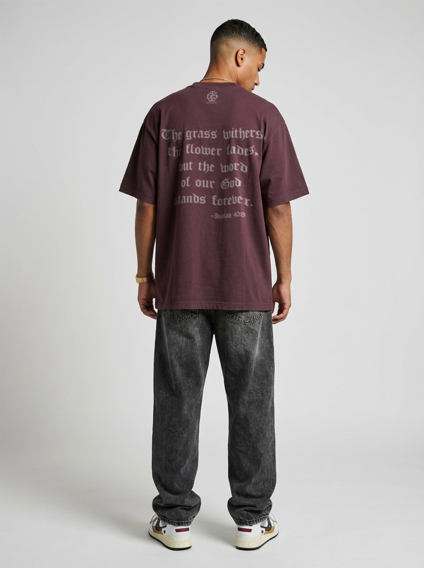 Isaiah 40:8 Royal Tee - Vintage Wine